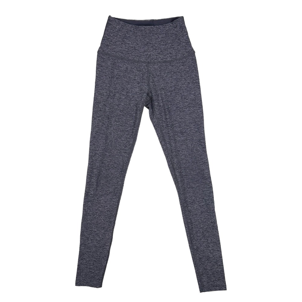 Pure Barre x Beyond Yoga Size S Spacedye Midi High Waisted Leggings Purple *FLAW